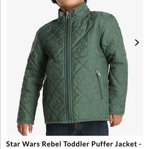 🌈🌈NWT Disney Star Wars Rebel Puffer Jacket 2T